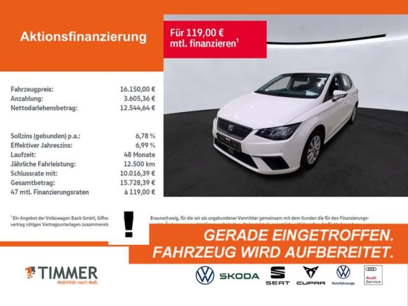 SEAT  Ibiza 1.0 TSI STYLE +LED +RKAM +APP-CONN +SHZ +A, Weiß