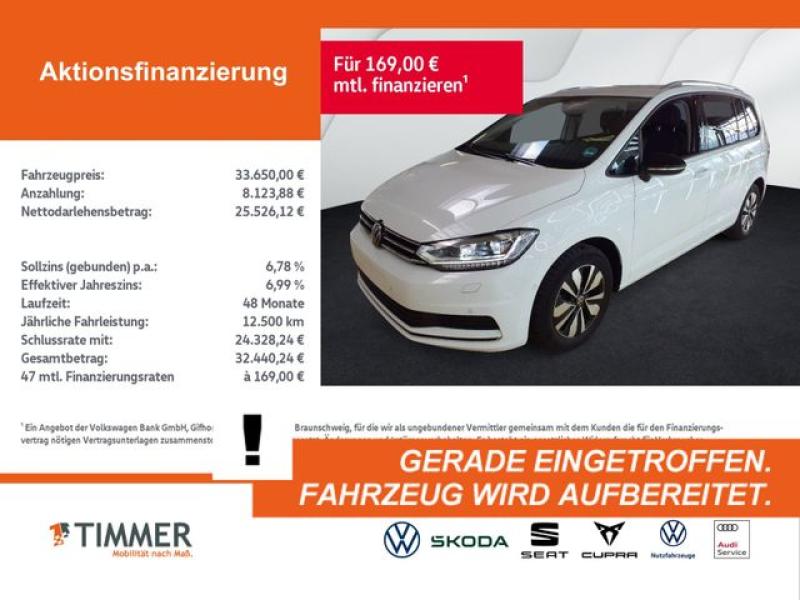 VW  Touran 2.0 TDI DSG GOAL +7-SITZE +AHK +IQ.LIGHT, Pure White