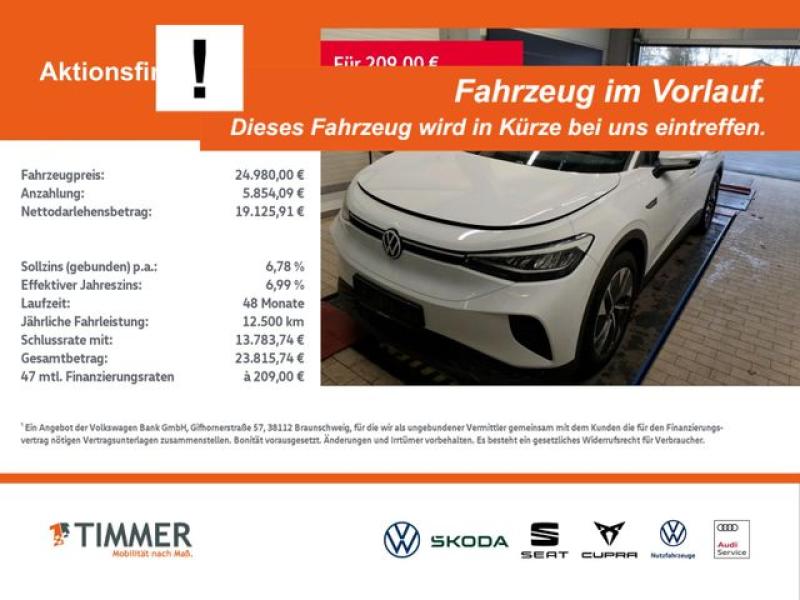 VW  ID.4 PRO PERF. 82 kWh +WÄPU +LED +CARPLAY +RKAM, Gletscherweiß Metallic