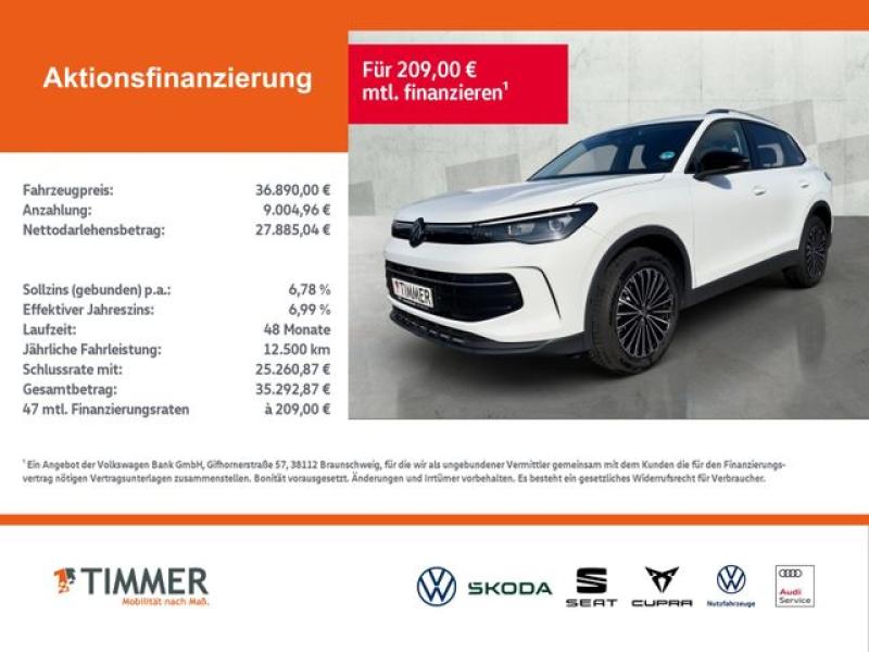 VW  Tiguan 2.0 TDI DSG GOAL +AHK +360° +LED +ACC +VI, Pure White