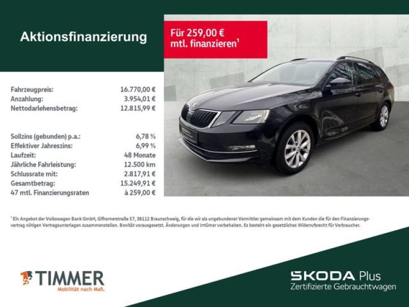 SKODA  Octavia 1.0 TSI Style *RKAM*AHK*SMARTLINK*, Schwarz-Magic Perleffekt