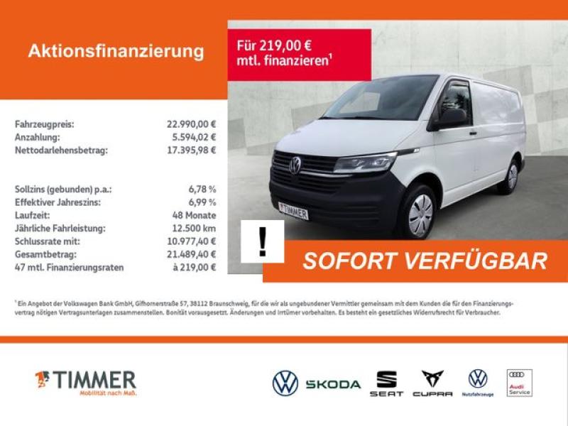 VW  Transporter Kasten T6.1 2.0 TDI L1H1 FWD *AHK*LE, Candy-Weiß