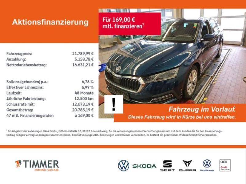 SKODA  Octavia Combi 1.5 eTSI DSG STYLE +MATRIX +ACC +H, Lava Blau Metallic