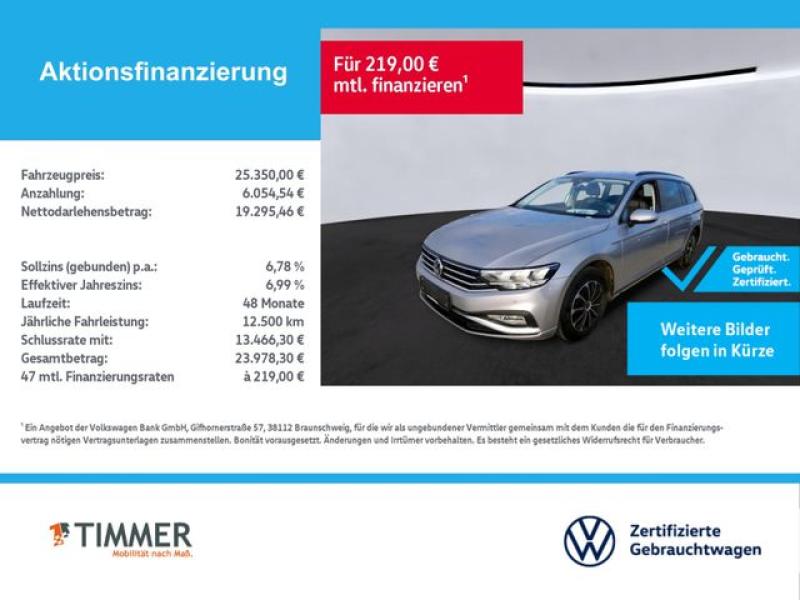 VW  Passat Variant 2.0 TDI CONCEPT +LED +RKAM +STHZG, Pyritsilber Metallic