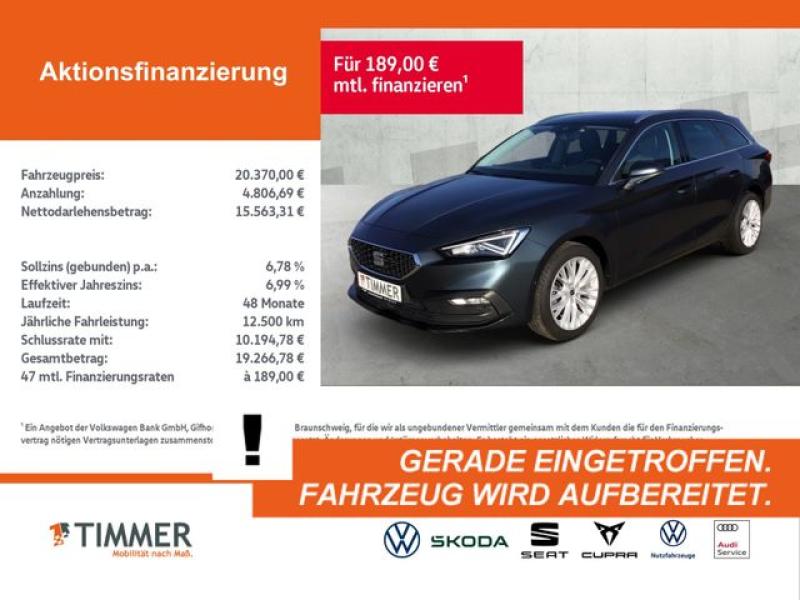 SEAT  Leon ST 2.0 TDI DSG XCELLENCE +LED +ACC +NAVI +L, Magnetic Grau Metallic