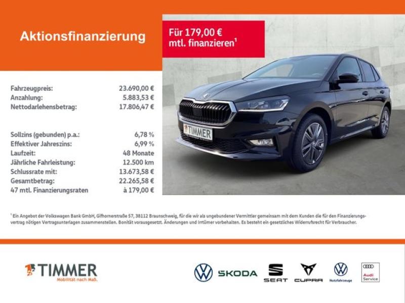 SKODA  Fabia 1,0 TSI DSG Tour NAV*ASSIST*WINTER, black magic Perleffect