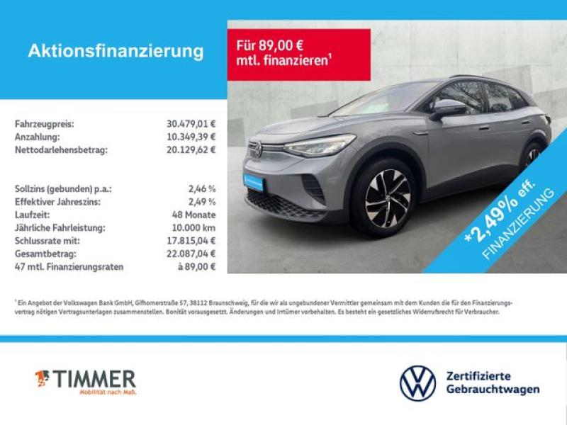 VW  ID.4 PRO PERF. 82 kWh +AHK +LED +WÄPU *ACC +LM +, Mondsteingrau