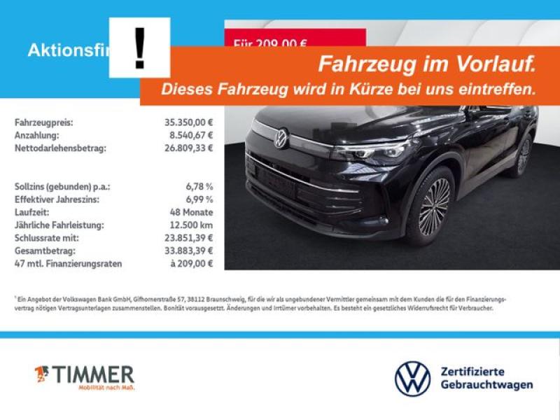 VW  Tiguan 1.5 eTSI DSG GOAL +AHK +IQ.LIGHT +ACC +36, Grenadillschwarz Metallic