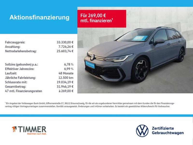 VW  Golf VIII Variant 2.0 TDI DSG R-LINE +H&K +LED +, Mondsteingrau