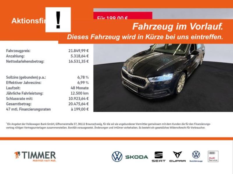 SKODA  Octavia Combi 2.0 TDI DSG +AHK +LED +NAVI +SHZ +, Black Magic Perleffekt