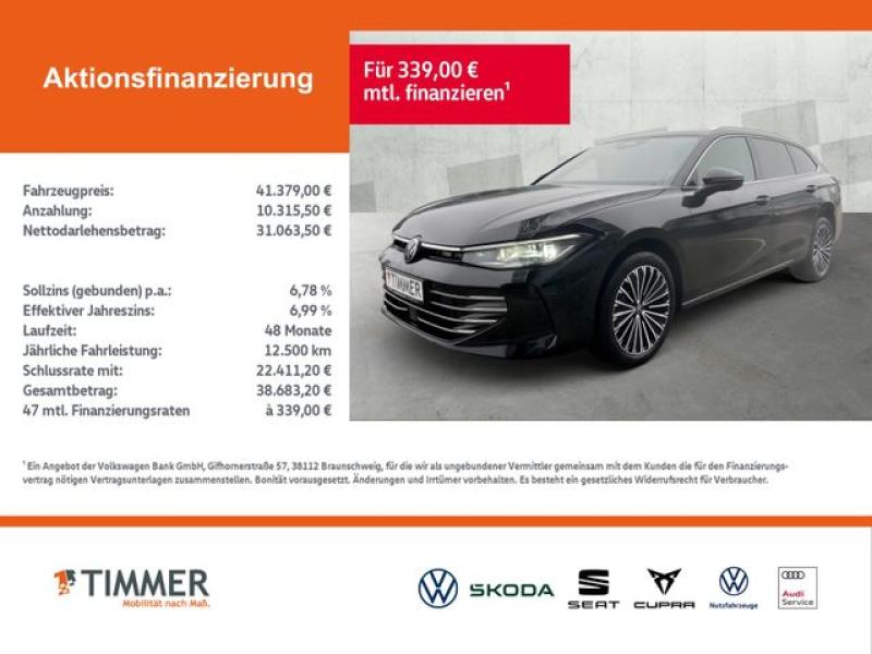 VW  Passat 2.0 TDI DSG Elegance *AHK*RKAM*MATRIX*ERG, Grenadillschwarz Metallic