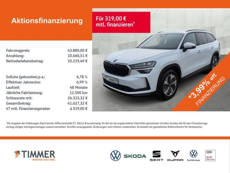 SKODA  Kodiaq 2.0 TSI DSG 4x4 SELECTION +MATRIX +AHK +R, Moon-Weiß Perleffekt