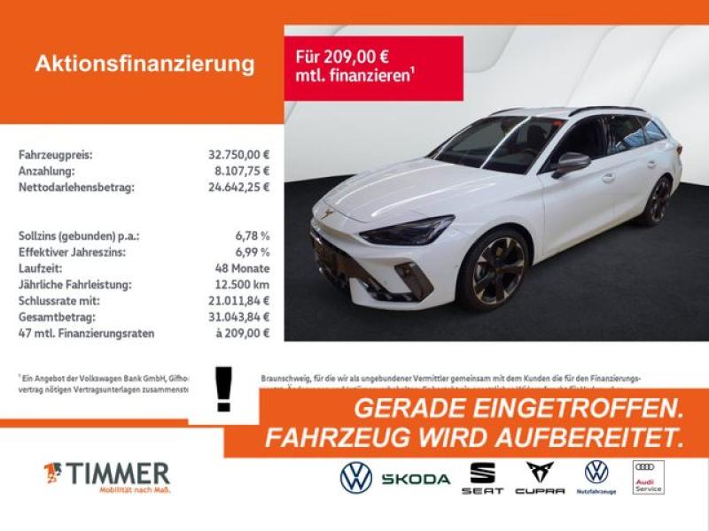 CUPRA  Leon Sportstourer 2.0 TDI DSG +AHK +LED +ACC +RK, Glacial Weiß Metallic