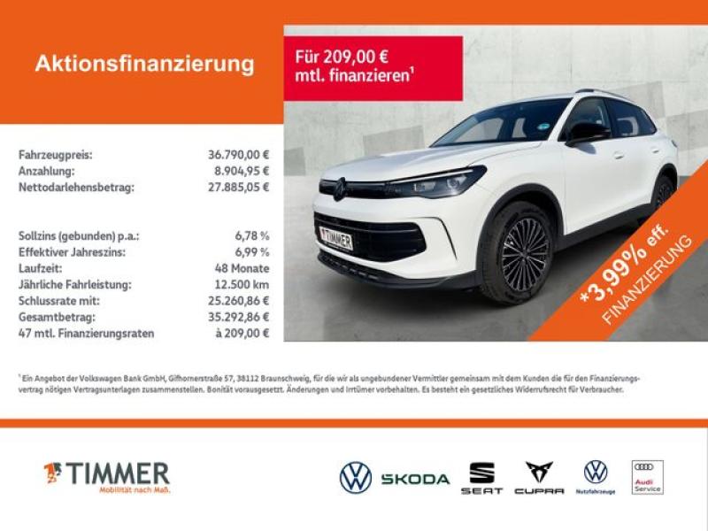 VW  Tiguan 2.0 TDI DSG GOAL +AHK +360° +LED +ACC +VI, Pure White