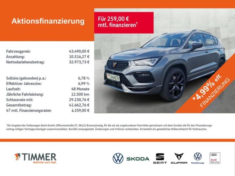 CUPRA  Ateca VZ 2.0TSI 221kW (300 PS) *DSG*4Drive*AHK*P, Graphite Grau Metallic