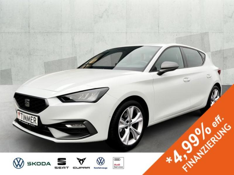 SEAT  Leon FR 1.5eTSI 110kW (150PS)*DSG*SHZ*GJR*ACC*NA, Glacial Weiß Metallic