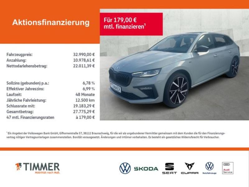 SKODA  Scala 1,5 TSI DSG Tour Black*Emotion*AHK *INFOT., Grau