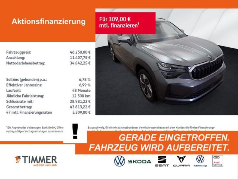 SKODA  Kodiaq 2.0 TDI DSG 4x4 SELECTION +AHK +MATRIX +A, Graphite Grau Metallic