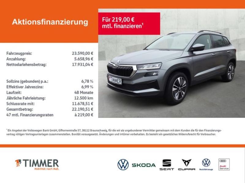 SKODA  Karoq 2.0 TDI DSG TOUR +LED +VIRTUAL +NAVI +SHZ, Graphite Grau Metallic