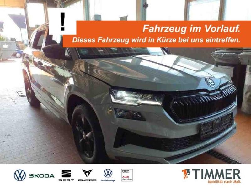 SKODA  Karoq 2.0 TDI DSG 4x4 SPORTLINE +AHK +PANO +MATR, Stahl Grau