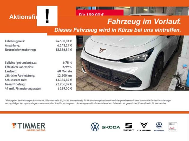 CUPRA  Born 62 kWh +WÄPU +BEATS +LED +ACC +RKAM +NAVI +, Eisweiß