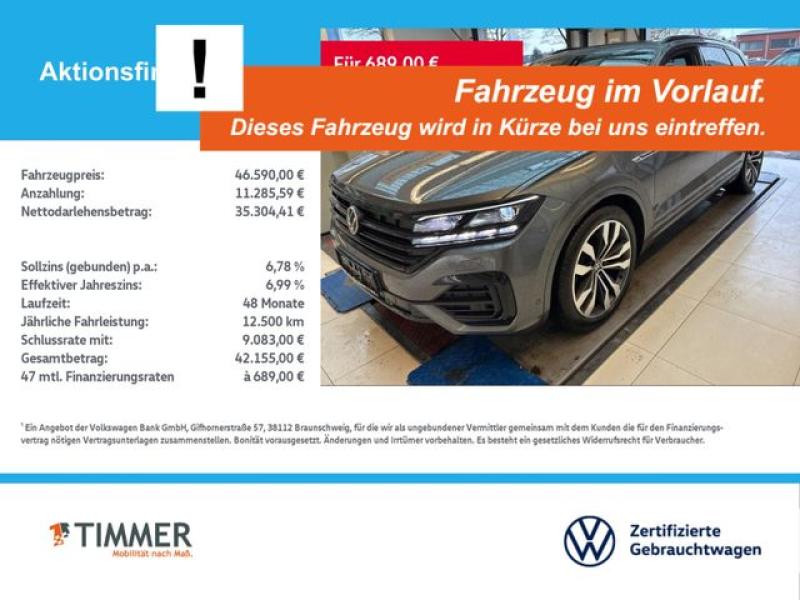 VW  Touareg 3.0 TDI V6 4M R-LINE BLACK +AHK +PANO +I, Siliziumgrau Metallic