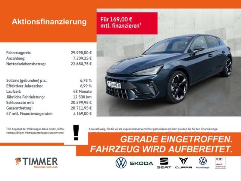 CUPRA  Leon 2.0 TDI DSG +LED +ACC +RKAM +NAVI +SHZ +18", Magnetic Grau Metallic