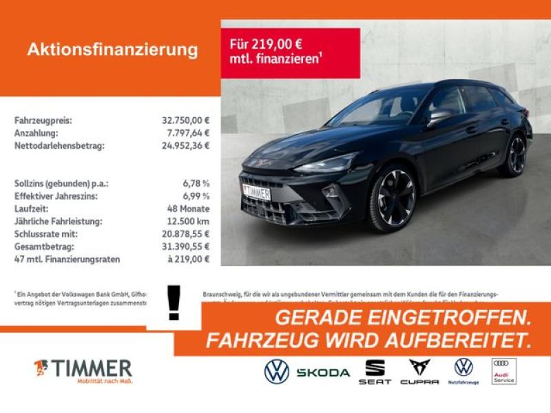 CUPRA  Leon Sportstourer 2.0 TDI DSG +AHK +LED +ACC +RK, Midnight Schwarz Metallic