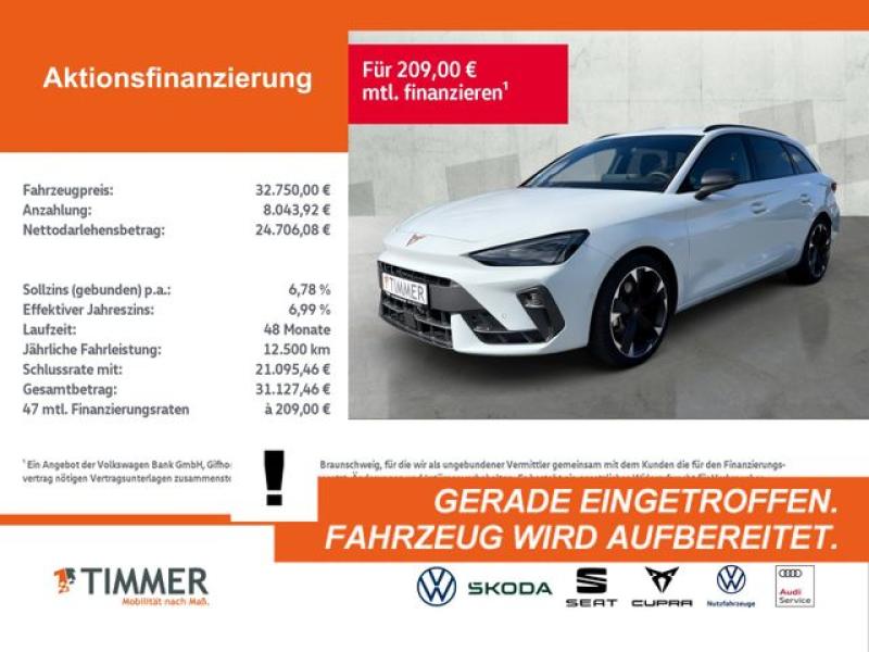 CUPRA  Leon Sportstourer 2.0 TDI DSG +AHK +LED +ACC +RK, Glacial Weiß Metallic