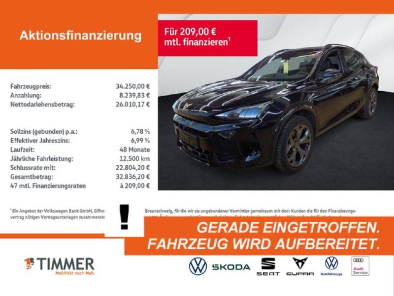 CUPRA  Formentor 1.5 eTSI DSG +LED +ACC +360° +NAVI +SH, Midnight Schwarz Metallic