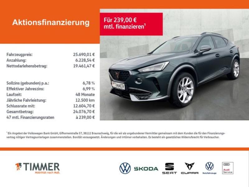 CUPRA  Formentor 1.5 TSI DSG +AHK +LED +RKAM +ACC +APP, Dark Camouflage Metallic