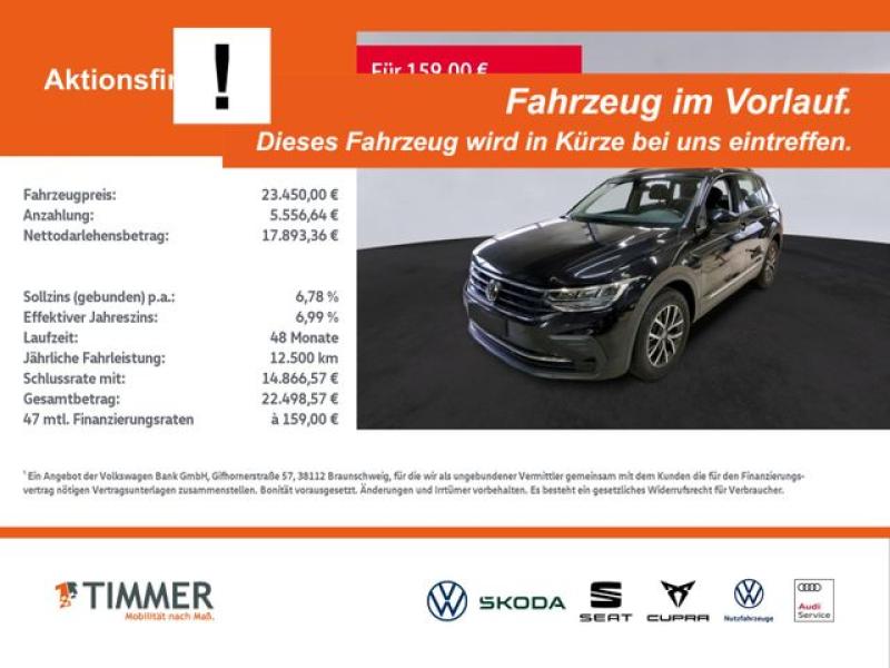 VW  Tiguan 1.5 TSI LIFE +LED +ACC +NAVI +SHZ +17" +A, Deep Black Perleffekt