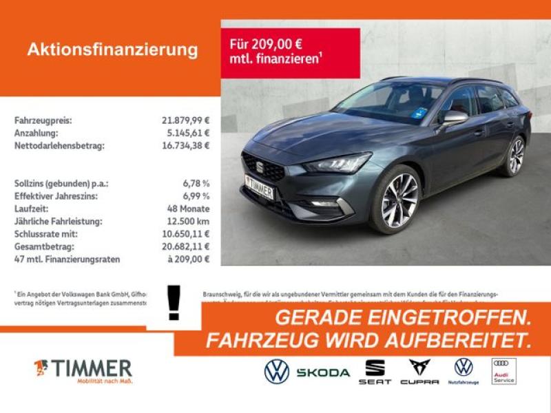 SEAT  Leon ST 2.0 TDI DSG FR +AHK +LED +ACC +RKAM +NAV, Magnetic Grau Metallic