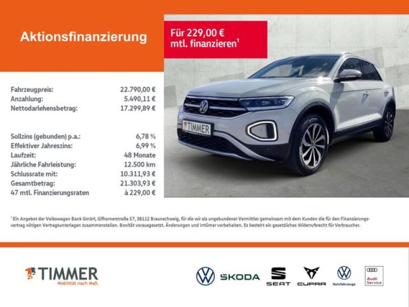 VW  T-Roc 1.5 TSI DSG STYLE +BEATS +LED +ACC +VIRTUA, Ascotgrau
