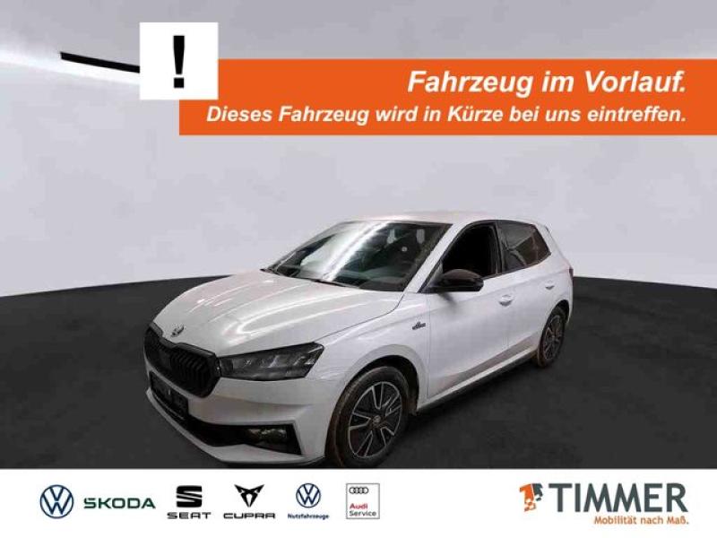 SKODA  Fabia 1.0 MONTE CARLO +LED +CARPLAY +SHZ +ALU +D, Moon Weiß Perleffekt