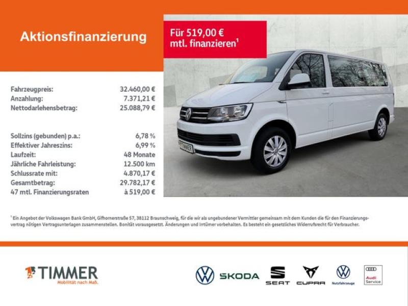 VW  T6 2.0 TDI Caravelle Comfortline *lang*AHK*NAVI*, Candy-Weiß