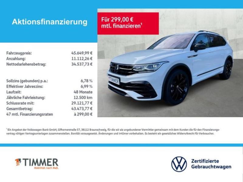 VW  Tiguan Allspace 2.0 TDI DSG 4MOTION R Line *7-SI, Oryxweiß Perlmutteffekt