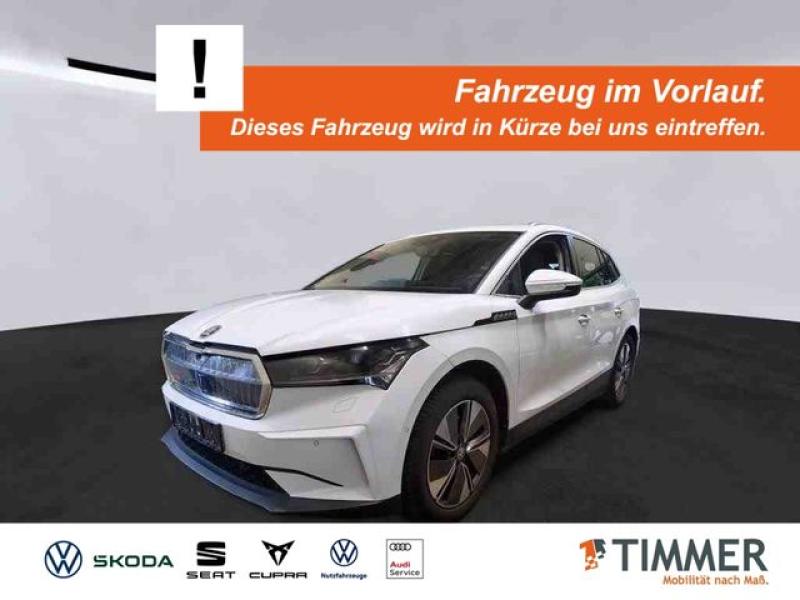 SKODA  Enyaq iV 60 LOFT +WÄPU +AHK +PANO +RKAM +HuD +MA, Moon Weiß Perleffekt