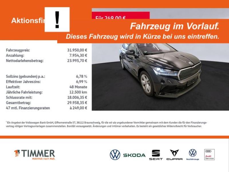 SKODA  Enyaq iV 80 LOFT +WÄPU +AHK +RKAM +MATRIX +ACC +, Black Magic Perleffekt