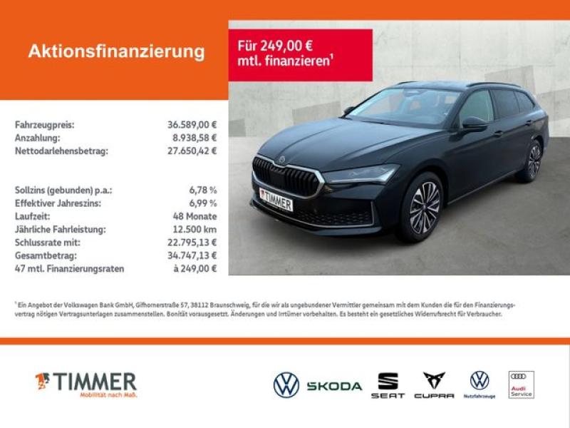 SKODA  Superb Combi 2.0 TDI DSG SELECTION *AHK *MATRIX, Ebony Schwarz Metallic
