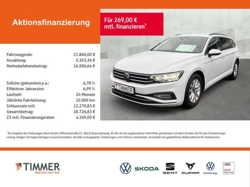 VW  Passat Variant 2.0 TDI DSG BUSINESS +LED +ACC +R, Gletscherweiß Metallic