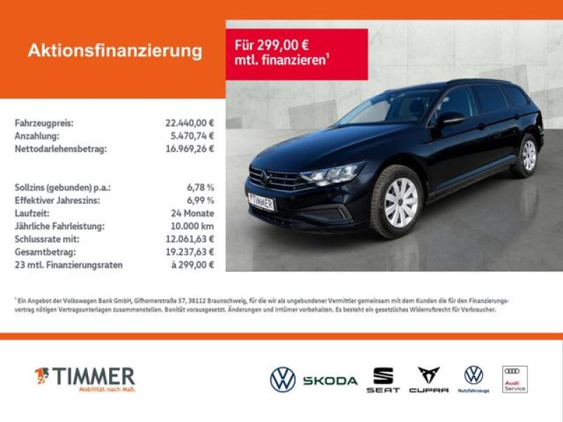 VW  Passat Variant 2.0 TDI +AHK +LED +ACC +NAVI +SHZ, Deep Black Perleffekt