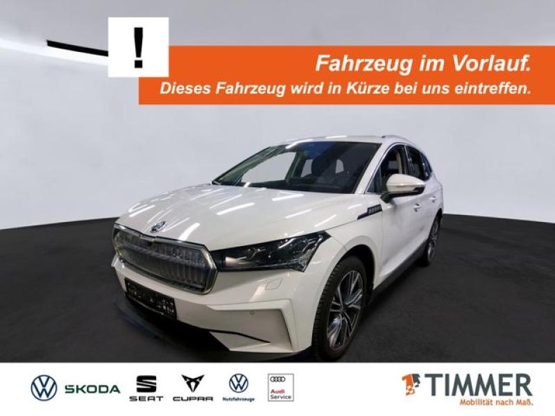 SKODA  Enyaq iV 80x LOFT +WÄPU +AHK +CANTON +MATRIX +AC, Moon Weiß Perleffekt