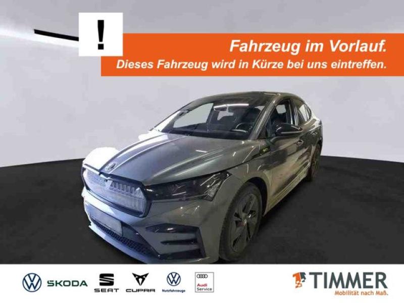 SKODA  Enyaq Coupé iV 80x RS +AHK +CANTON +PANO +RKAM +, Graphite Grau Metallic