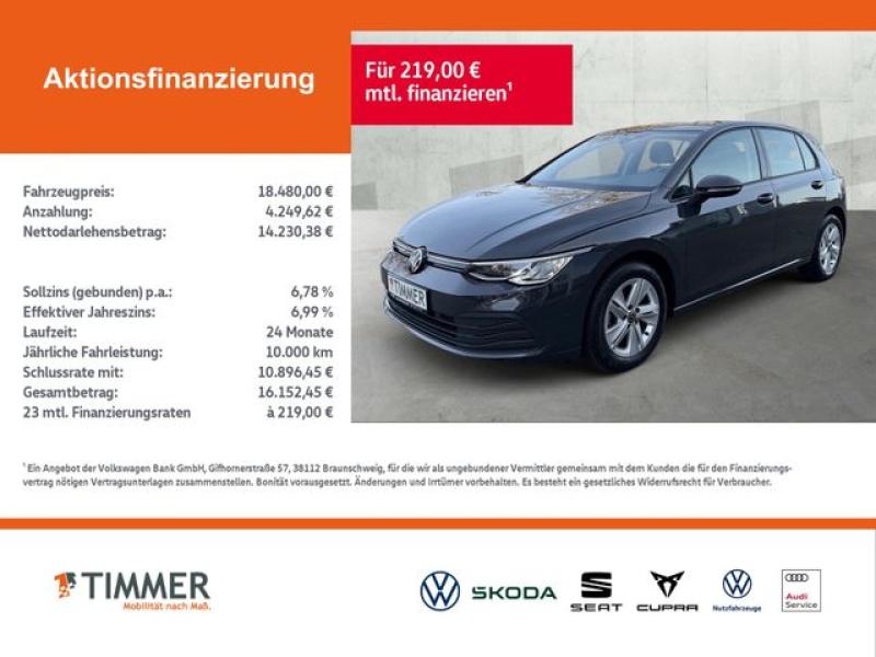 VW  Golf VIII 1.5 TSI LIFE *LED *VIRTUAL *NAVI *SHZ, Uranograu