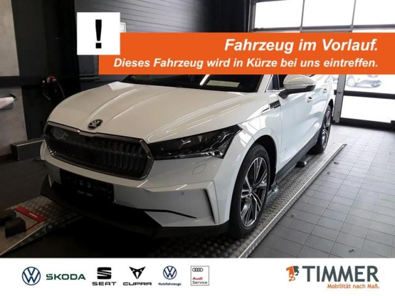 SKODA  Enyaq iV 80x LOFT +WÄPU +AHK +CANTON +MATRIX +AC, Moon Weiß Perleffekt