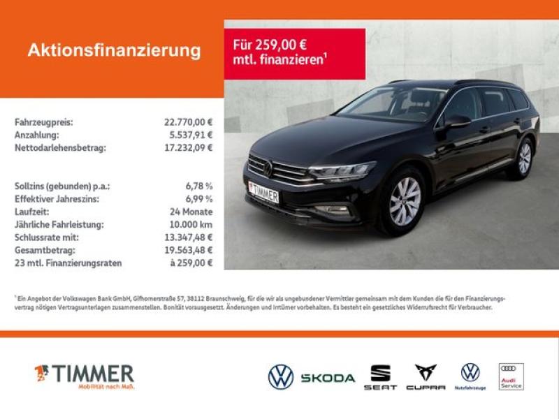 VW  Passat Variant 2.0 TDI DSG BUSINESS +LED +ACC +R, Deep Black Perleffekt