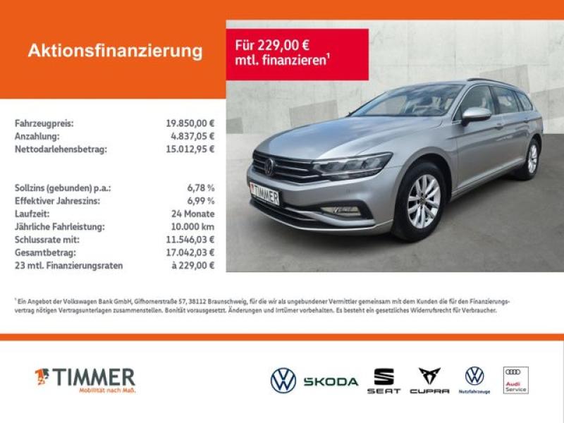 VW  Passat Variant 2.0 TDI BUSINESS *LED *RKAM *ACC, Pyritsilber Metallic