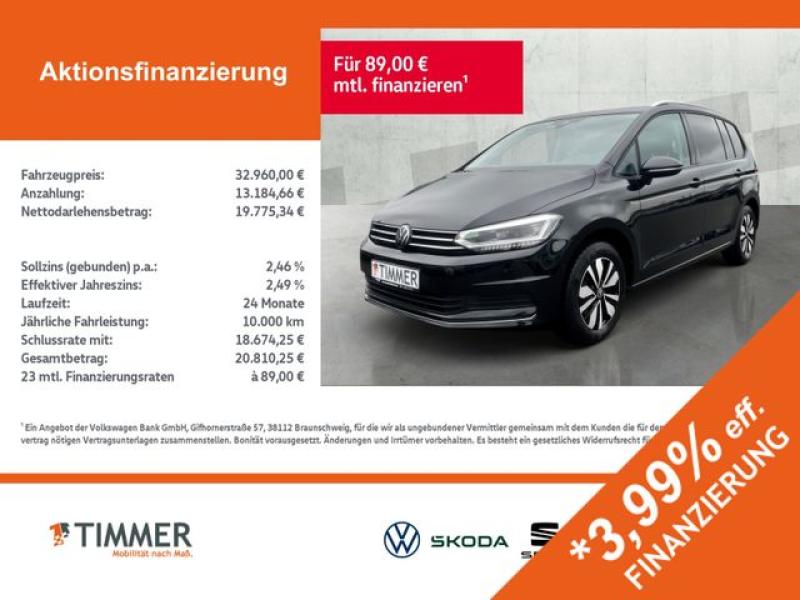VW  Touran 1.5 TSI DSG GOAL +7-SITZE +AHK +IQ.LIGHT, Grenadillschwarz Metallic