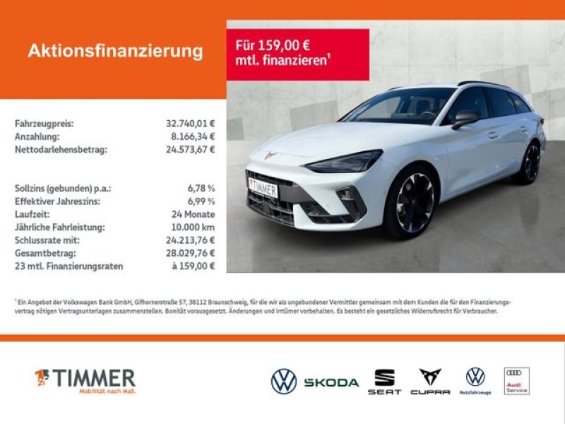 CUPRA  Leon Sportstourer 2.0 TDI DSG +AHK +LED +ACC +RK, Glacial Weiß Metallic